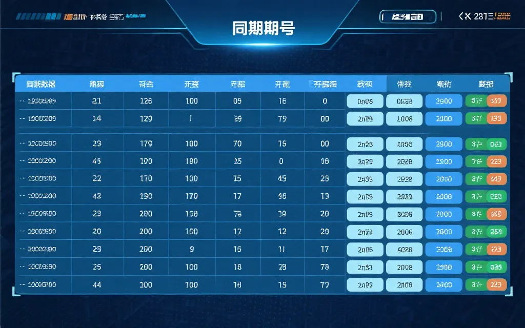 数据列表与分层信息示意图